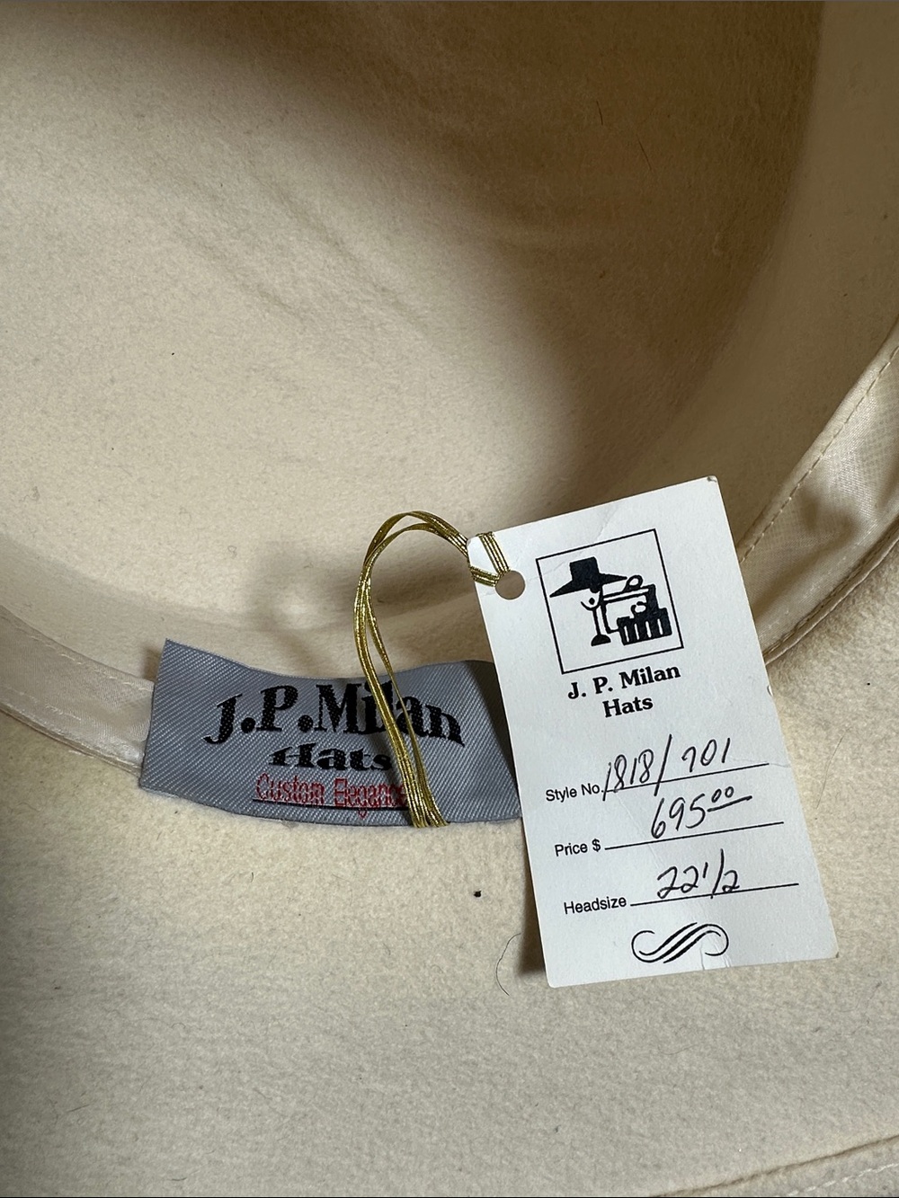 Vintage J. P. Milan Hat - Picture 3 of 6